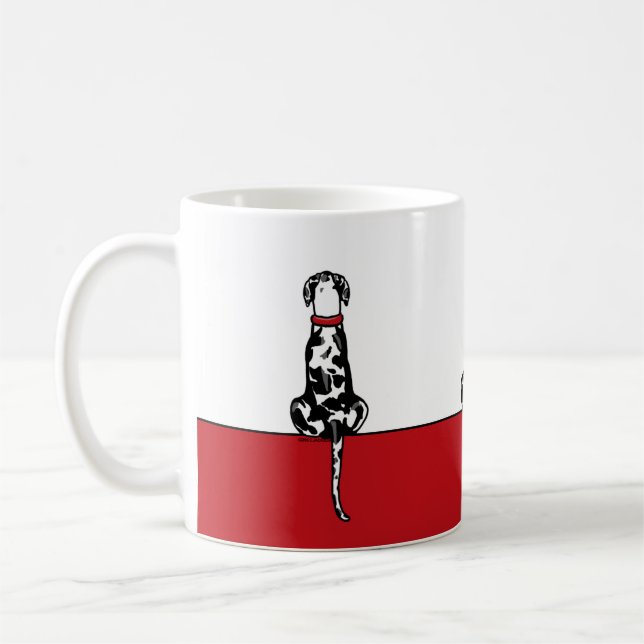 Great Dane Sit Harle UC Coffee Mug (Left)