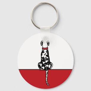 Great Dane Sit Harle UC Key Ring