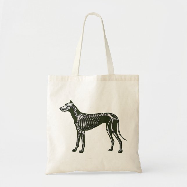 Great Dane skeleton Tote Bag (Front)