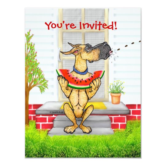 Great Dane SPIT Fawn Card
