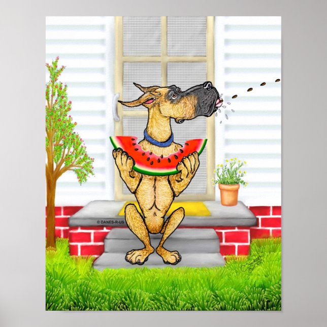 Great Dane SPIT Fawn Poster (Front)