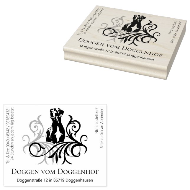 Great Dane Stamp lots of text (Stamped)