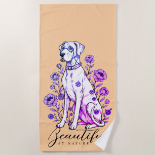 Great Dane Steampunk Beach Towel