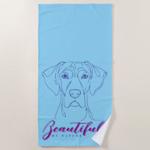 Great Dane Steampunk Beach Towel