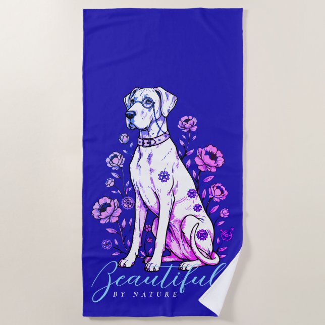Great Dane Steampunk   Beach Towel (Front)