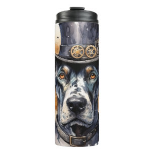 Great Dane Steampunk Dog Thermal Tumbler