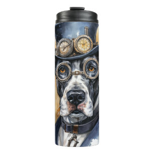 Great Dane Steampunk Dog Thermal Tumbler
