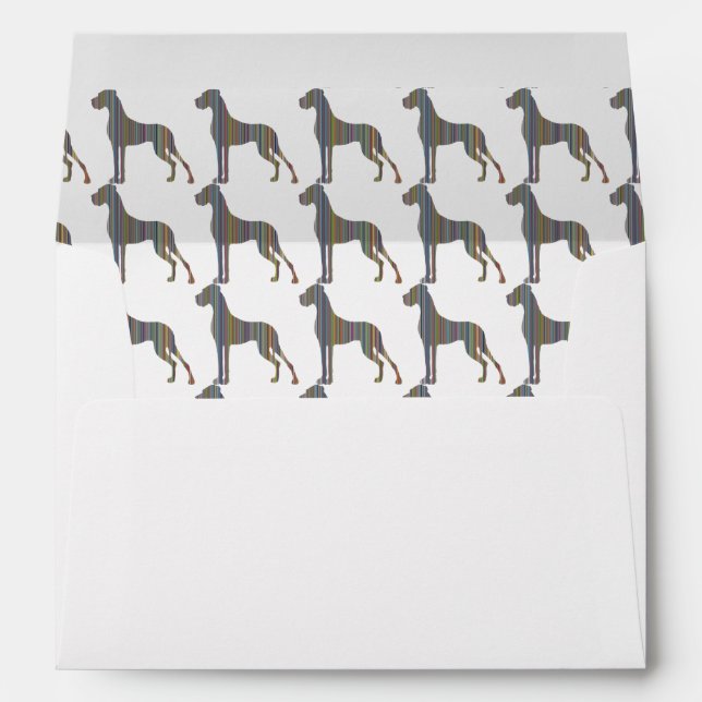 Great Dane stripes Envelopes (Back (Bottom))