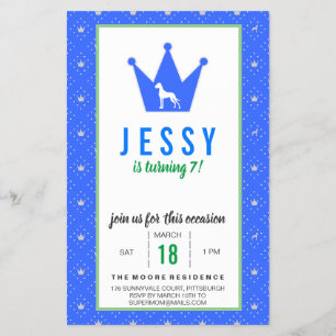 Great Dane Template for a Dog Birthday  Flyer