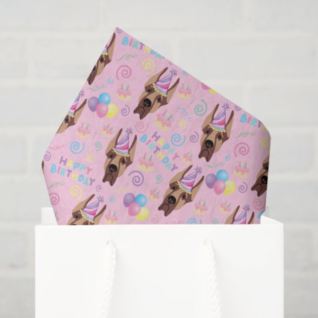 Great Dane Tissue Paper in Pink (Gift Bag)