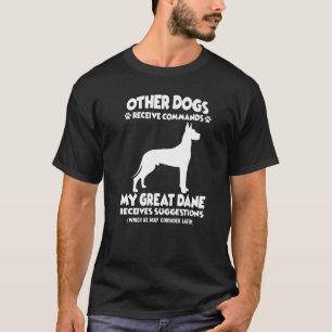 Great Dane training dog owner T-Shirt