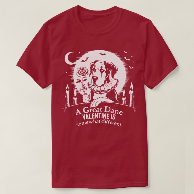 Great Dane Valentine  T-Shirt (Design Front)
