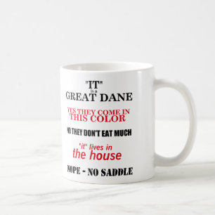Great Dane Walking Answers Coffee Mug