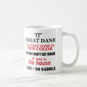 Great Dane Walking Answers Coffee Mug