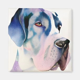 Great Dane Watercolor Magnet