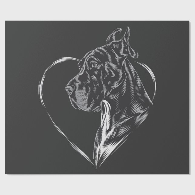 Great Dane  Wrapping Paper (Flat)