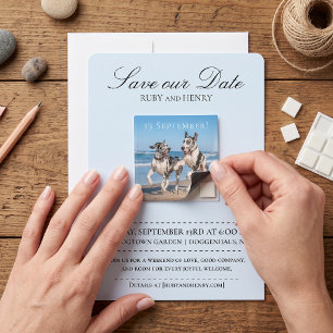 Great DaneLOVE AT FIRST SNIFF save the date Magnet