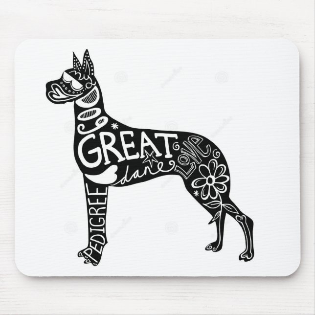 Great Danes are GREAT! Mouse Pad (Front)