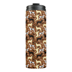 Great Danes Harlequin, Fawn, Black Great Dane Thermal Tumbler