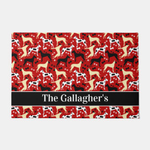 Great Danes Harlequin Fawn Pattern Personalised Do Doormat