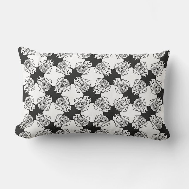 Great Danes in love Lumbar Cushion (Front)