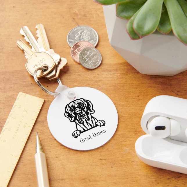 Great Danes Key Ring (Desk)