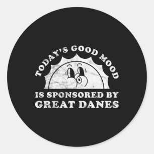 Great Danes Or Great Dane Classic Round Sticker