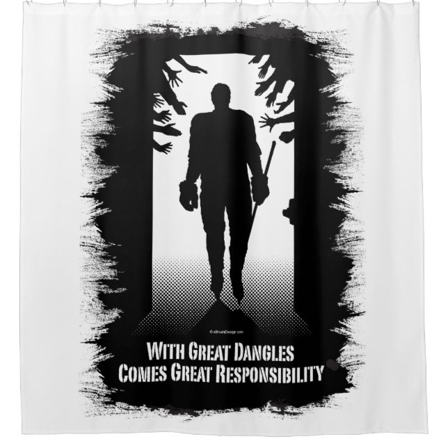 Great Dangles (Hockey) Shower Curtain (Front)