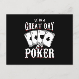 Great Day For Poker Casino Cards Gambler Gift