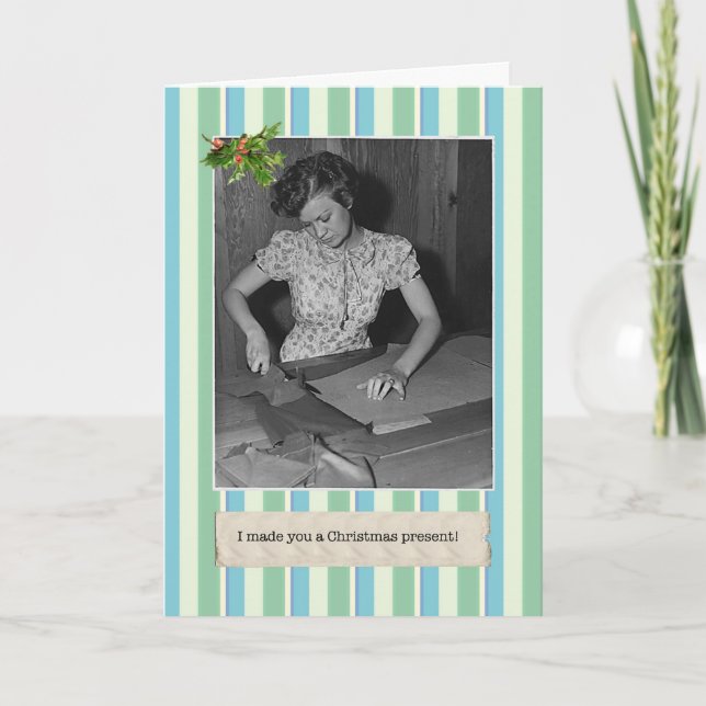 Great Depression Funny Christmas Cards (Front)