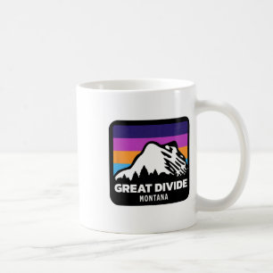 Great Divide Montana Skiing Snowboarding Family Sk Coffee Mug