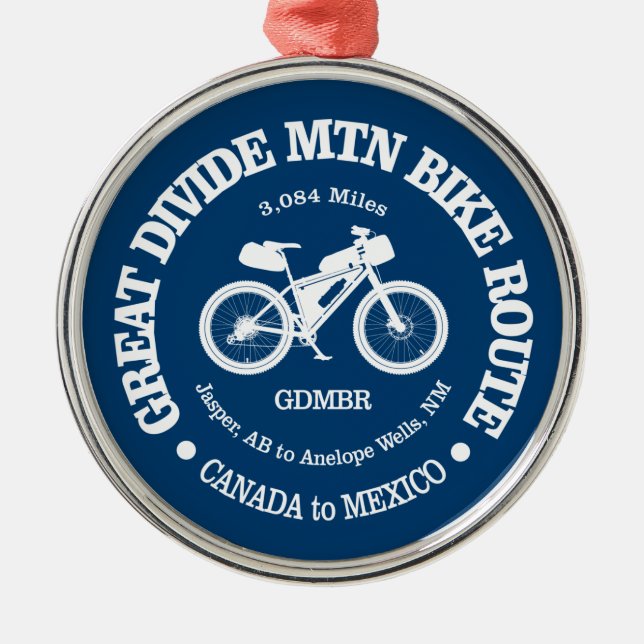 Great Divide Mountain Bike Route (MTB) Metal Ornament (Front)