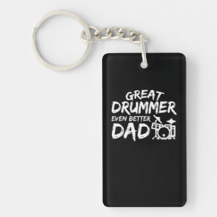 Great Drummer Even Better Dad Gift Shirt Key Ring