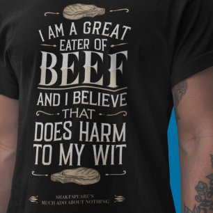 Great Eater of Beef: Funny Modern BBQ  T-Shirt