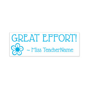 "GREAT EFFORT!" Acknowledgement Rubber Stamp