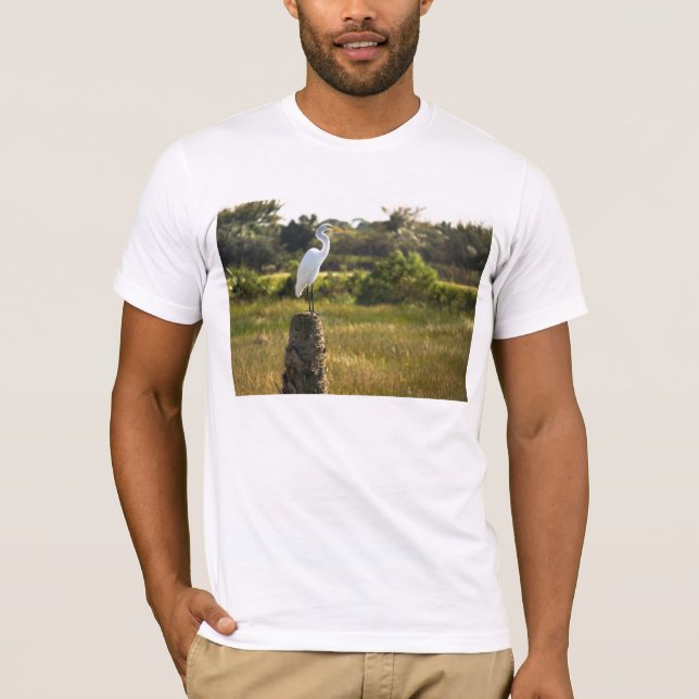 Great Egret at Viera Wetlands T-Shirt (Front)
