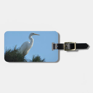 Great Egret in Sunny Florida Luggage Tag