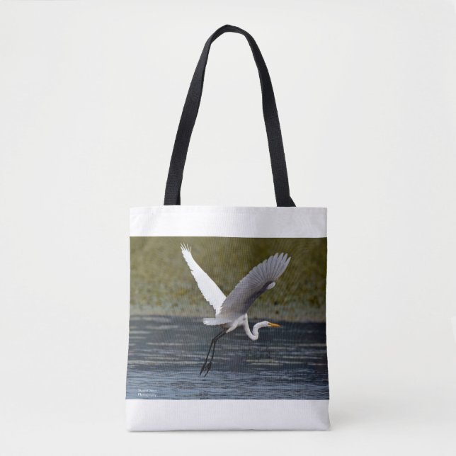 Great Egret Tote Bag (Front)