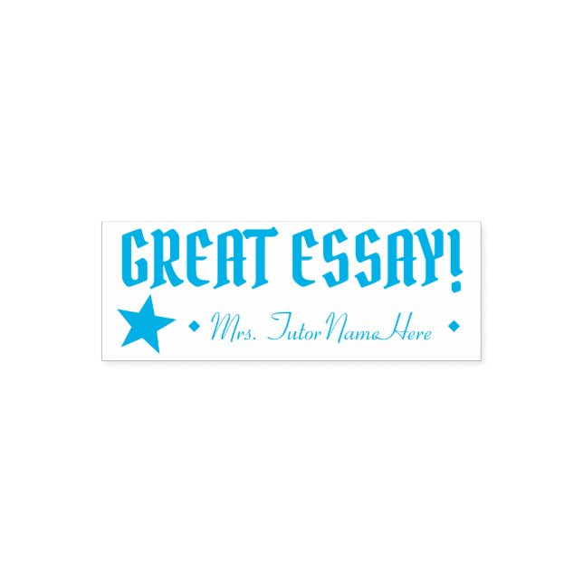 "GREAT ESSAY!" Feedback Rubber Stamp (Design)