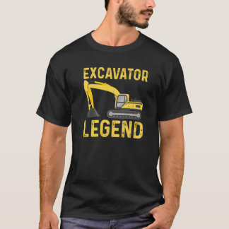 Great Excavator Legend Outfit Construction Equipme T-Shirt