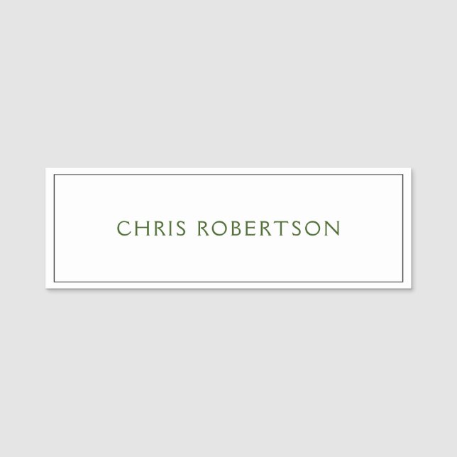 Great Excellent Your Name Black White Custom Tag (Front)