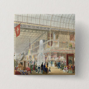 Great Exhibition, 1851: Central Transept of the Cr 15 Cm Square Badge