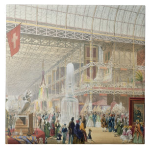 Great Exhibition, 1851: Central Transept of the Cr Ceramic Tile