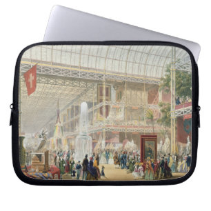 Great Exhibition, 1851: Central Transept of the Cr Laptop Sleeve