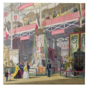 Great Exhibition, 1851: France No.1, display of fa Ceramic Tile
