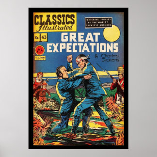 Great Expectations Charles Dickens Comic Book Cove Poster