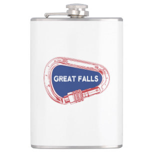 Great Falls Climbing Carabiner Hip Flask