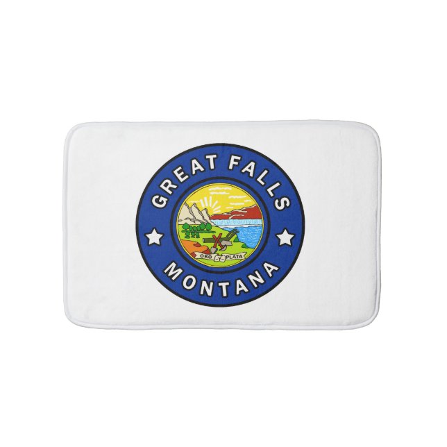 Great Falls Montana Bath Mat (Front)