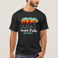Great Falls Montana Bear Retro Vintage