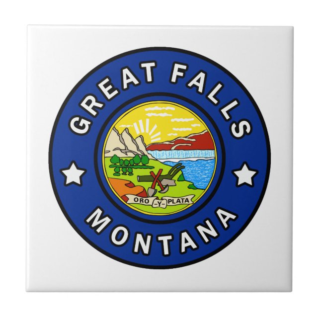 Great Falls Montana Ceramic Tile (Front)